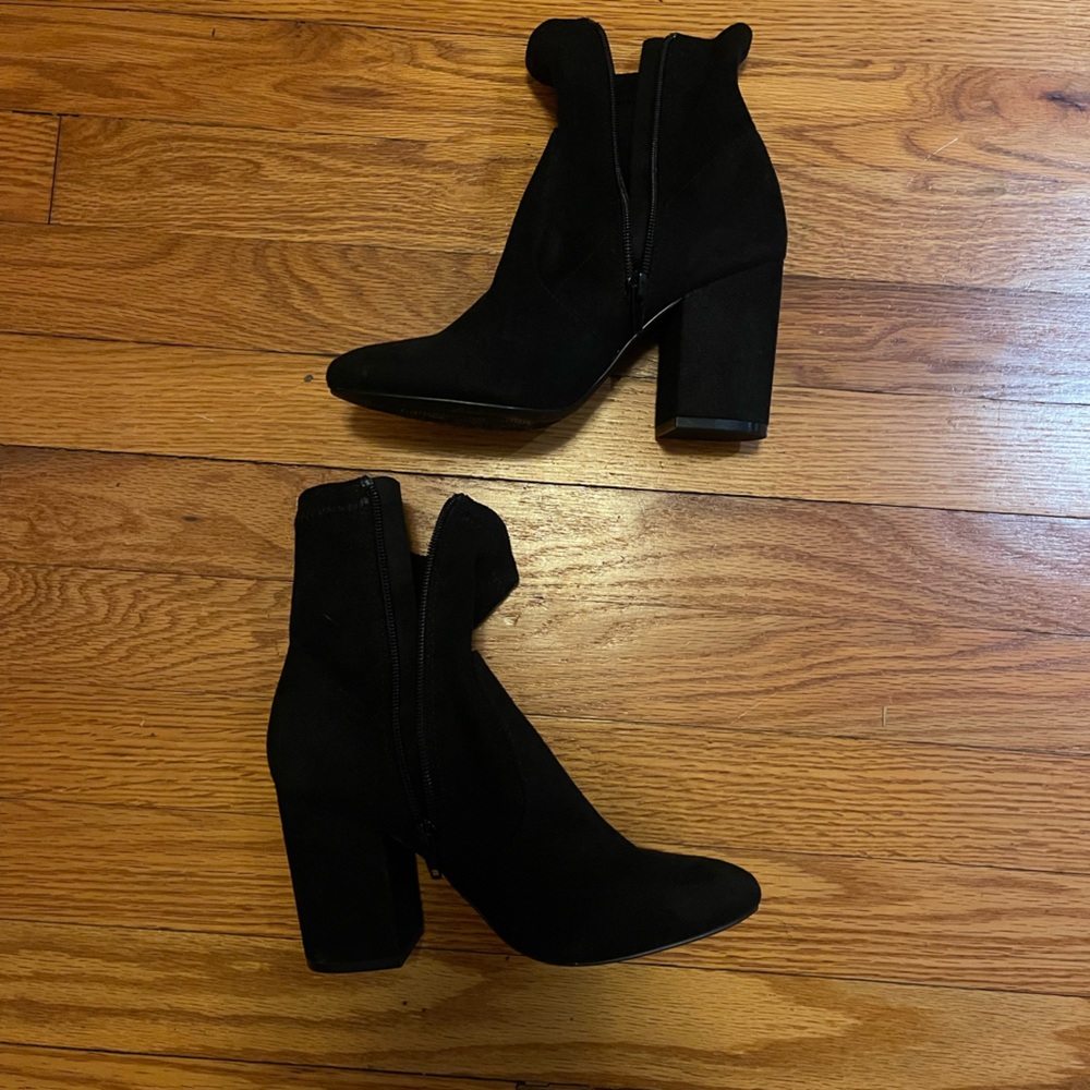 Black Steve Madden Mini Ankle Boots
